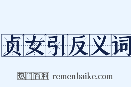 贞女引反义词是什么意思的图片